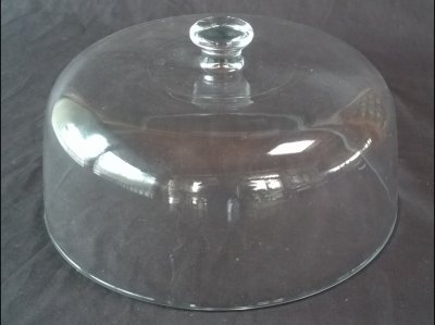 Heavy Glass Lid for Cakes or Pies