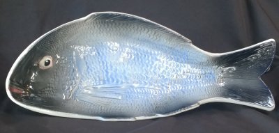18 x 6 Fish Serving Platter - Blue