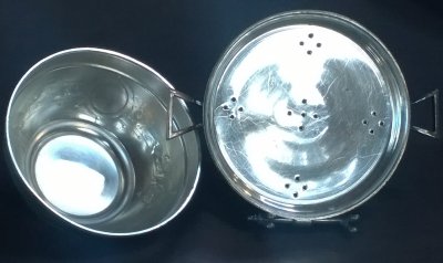 Antique Sterling Butter Keeper - Interior