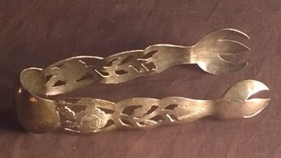 Sterling Silver Antique Ice or Sugar Tongs