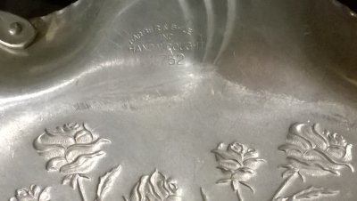 Pair of Vintage Aluminum Serving Platters - Farber & Slevin