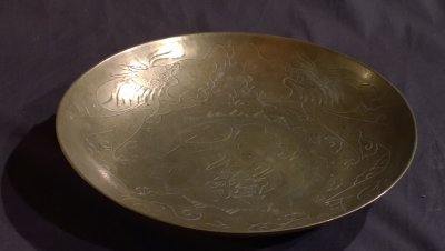 Antique Chinese Brass Platter