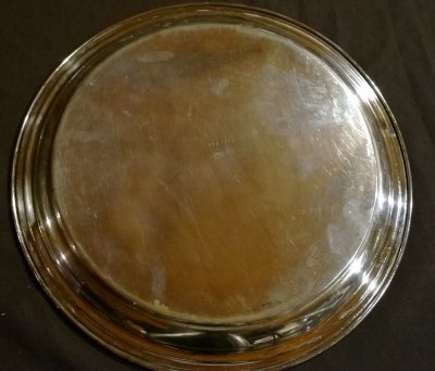 Silver Tray or Platter - Bottom