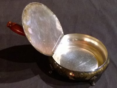 Antique Silver Crumb Catcher - Royal Crest