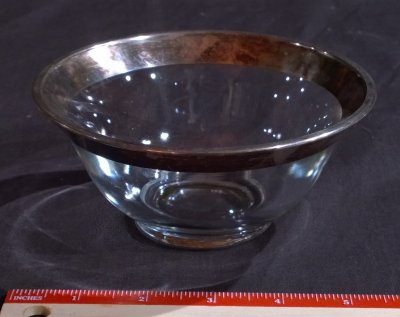 Silver Rimmed Bowl