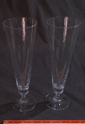 Tall Crystal Beer Glasses - Set of 4 (2 pictured)