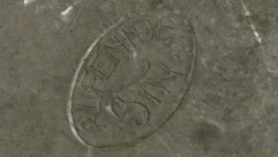 Antique Tin Pot bottom