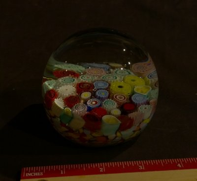 Lead Glass Paperweight - Made in Italy / Murano Glass
