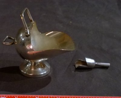 Small Silver Sugar Bowl w/ Scoop