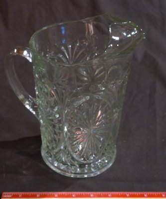 Heavy Glass Water Pitcher