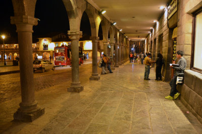 Main Square (Plaza de Armas) by night - Cusco