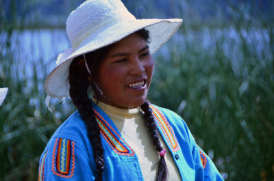 Uros Woman - Titicaca Lake