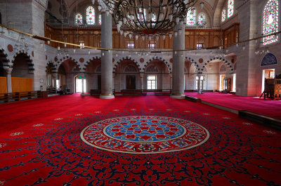 Inside Mihrimah Sultan Mosque