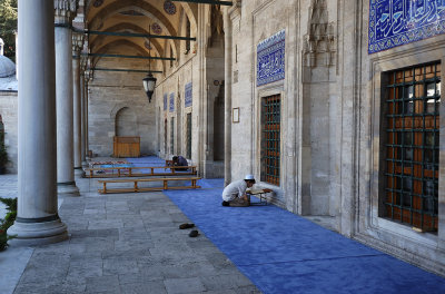 Studying in the Arcade - Sokollu Mehmed Pasha Mosque
