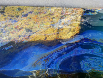 oil slick, uss arizona 