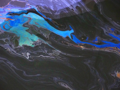 oil slick, uss arizona 