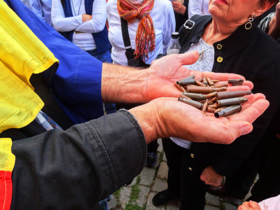 bullets from 1989 uprising, Bucharest