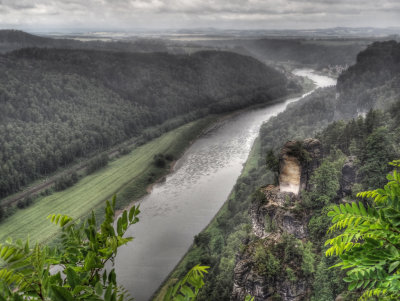 the elbe from bastei