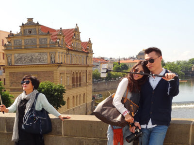 selfies, prague