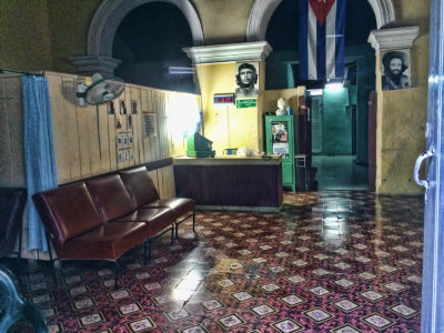 interior with Che Guevara poster