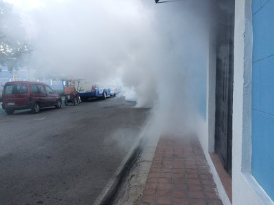 Mosquito fogging, Sancti Spiritus
