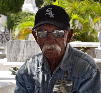 at the cemetery