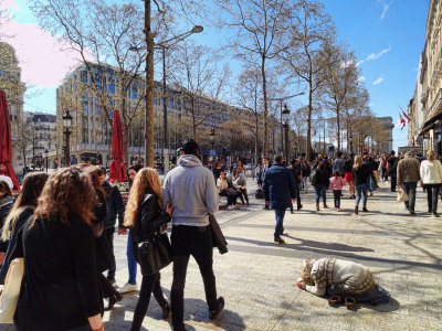 on the Champs-Elysses