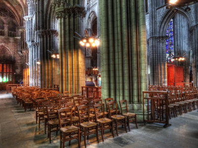 inside Cathedrale Notre Dame, Rouen