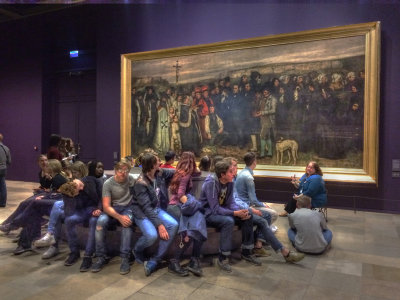 at the Louvre