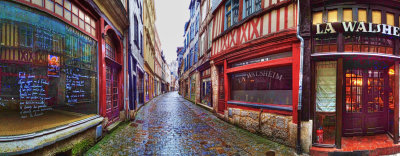 a rainy day in Rouen
