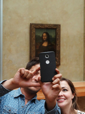 Mona Lisa selfie