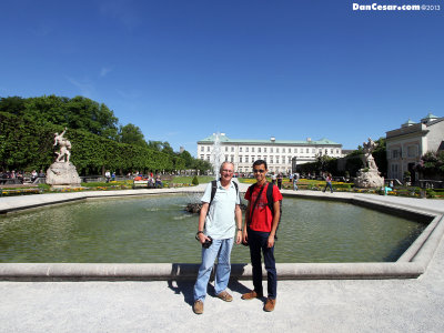 Dan and Cesar at Mirabell Palace and Gardens