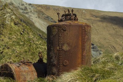 Old whaling equipment on Macquarie Island