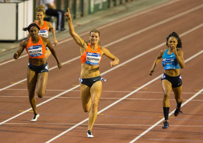 Daphne Schippers in Brussel , Diamant League 2015