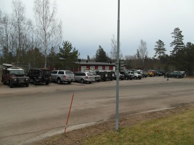 Alla fordon p plats infr SLRK-Dagen.