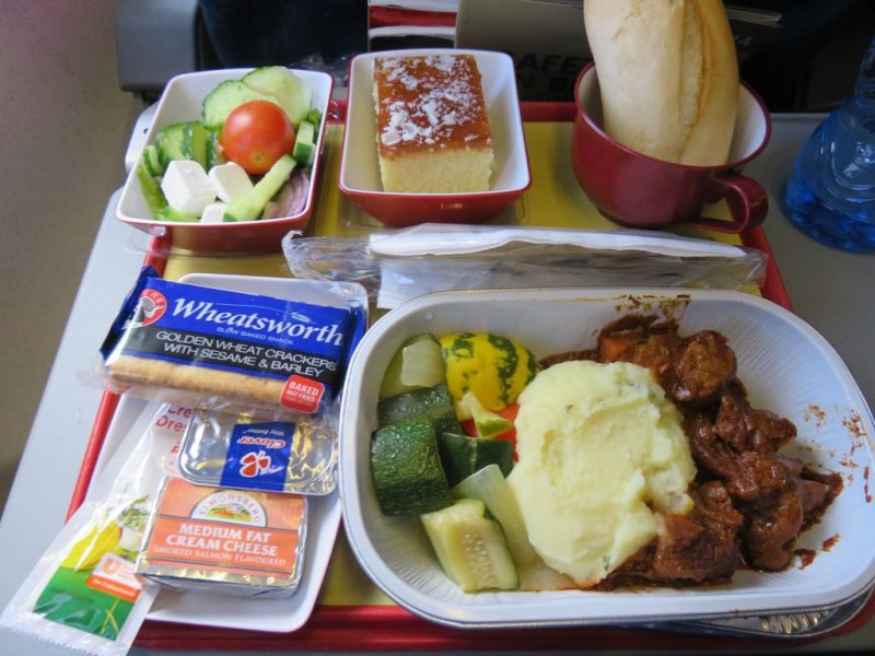 lunch in economy South African airlines Lilongwe to  Johannesburg 