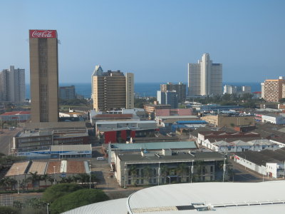 Durban view from hilton hotel