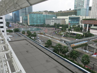 Jakarta view from hotel room