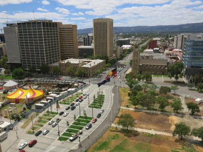 Adelaide view from Hilton hotel
