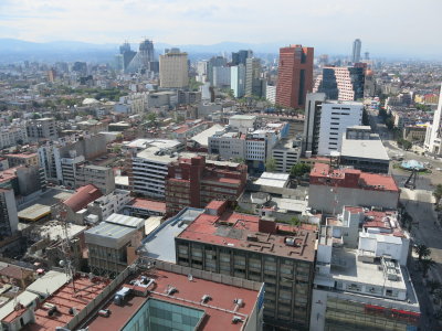 Mexico city view from hilton hotel