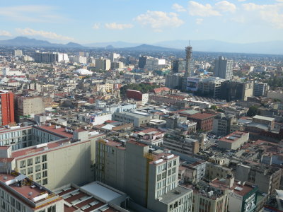 Mexico city view from hilton