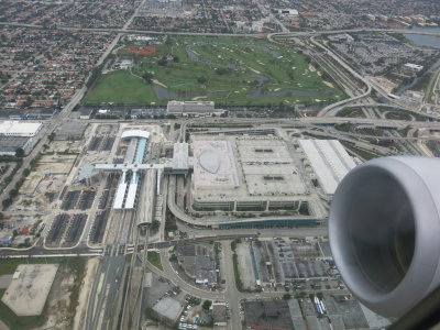 Miami airport metro station and rental car center