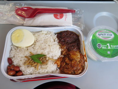 meal on Air Asia Bangkok to Kuala Lumpur