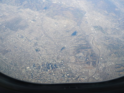 departing Los Angeles