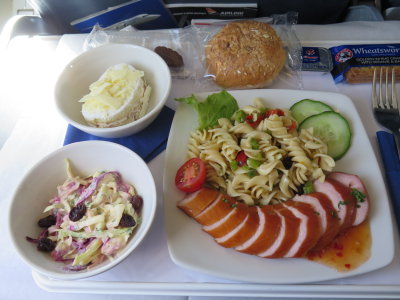 SAA Airlink flight to Antananarivo lunch
