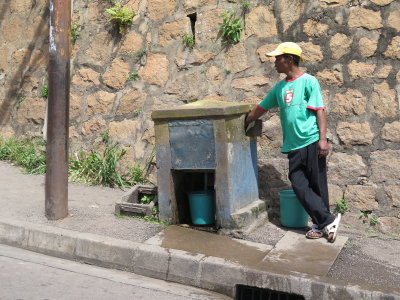 Antananarivo neighborhood clean water pump