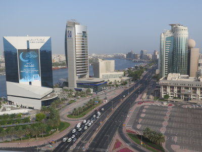 Dubai view from hilton dubai creek