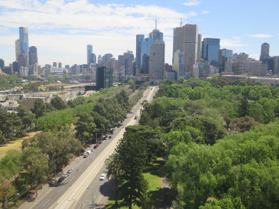 Melbourne view from Hilton on the park