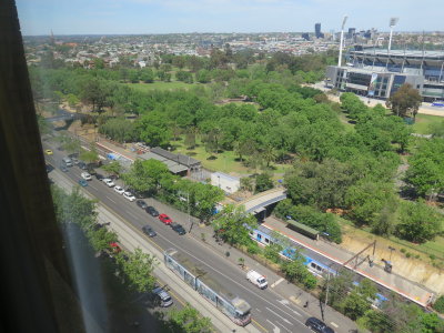 Melbourne view from Hilton on the park