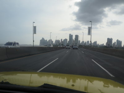 Panama City arriving from airport